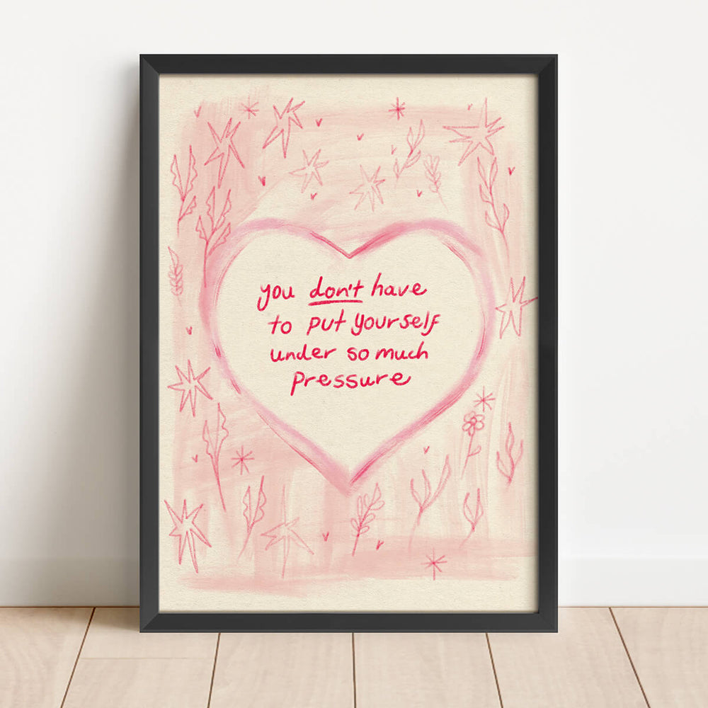 あまりプレッシャーをかけないでください